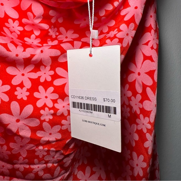 Cotton Candy LA floral halter mini dress Size M - Picture 9 of 9